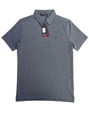 Travis Mathew Men's Heather Navy Polo